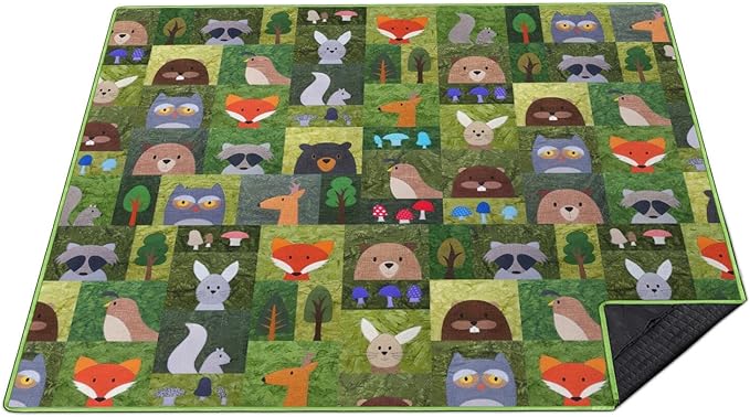 Extra Large Picnic Blankets Waterproof Foldable (80"x 80") Boho Beach Blanket Waterproof Sandproof,3-Layer Thicking Mat Outdoor Packable Camping Blanket