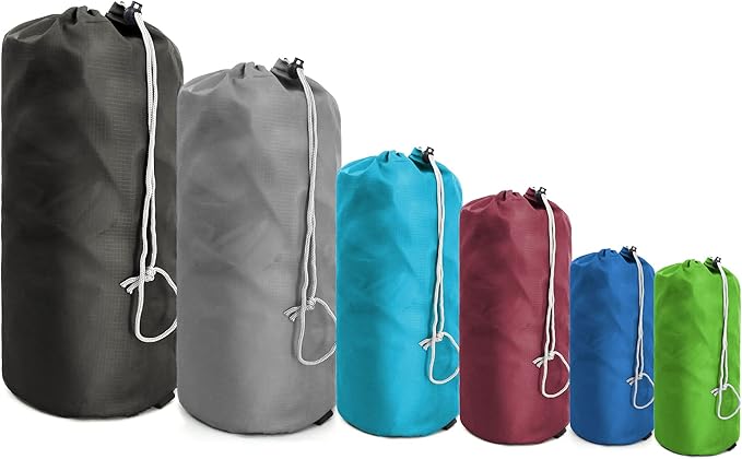 BeeGreen Stuff Sack for Backpacking Drawstring Storage Bag with Dust Flap