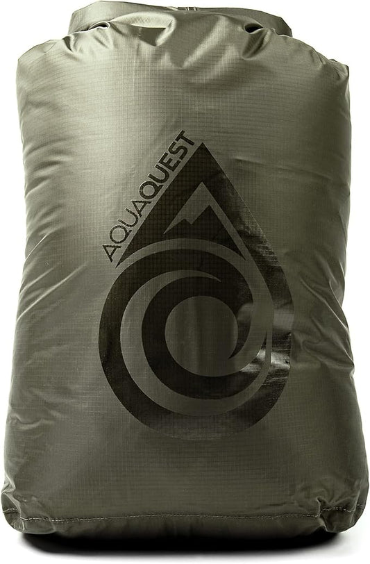 AquaQuest Rogue Dry Bags - 100% Waterproof - 10 + 20 + 30 L, Olive Drab