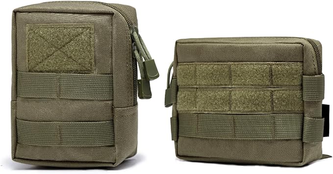 Azarxis Molle Pouches, Tactical Compact EDC Small Utility Pouch Waist Bags Sundries Storage Admin Organize Gear Gadget for Military Backpack