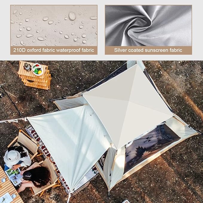 Pop Up Tents for Camping, 2/3/4 Person Camping Tents with Quick Setup Folding Pop Up Style | Backpacking for Hiking, Travel or Beach | Inflatable Tents for Camping