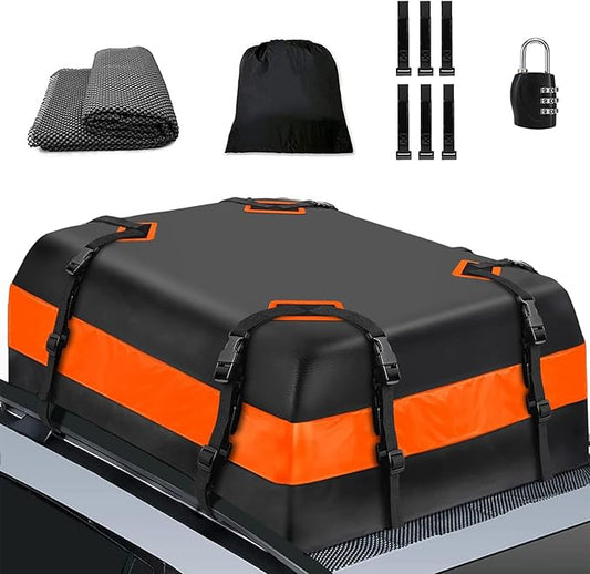 Car Roof Cargo Carrier,15 Cubic Upgrade Waterproof Roof Rack Cargo Bag Soft-Shell Rooftop Cargo Bag Suitable for All Cars,Suitable Suitable for All Cars Camping Storage Bag
