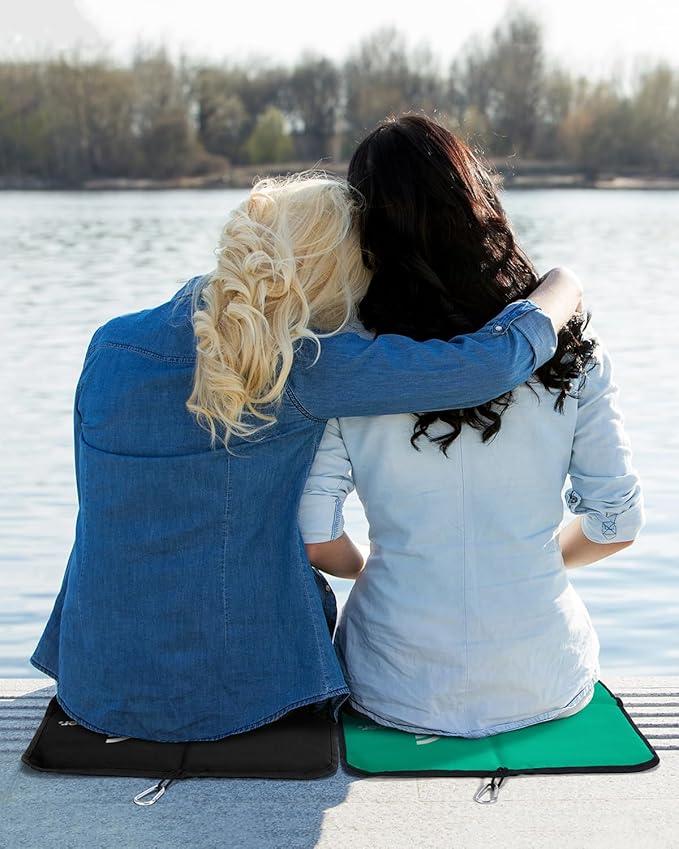 Sportneer Sitting Pad, Sit Pads for Backpacking Portable Camping Sit Pad Waterproof Folding Pad Stadium Seat Pad for for Camping Picnics Hiking