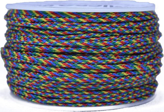 BORED? PARACORD! Nylon Micro Cord - 125 or 1000 Foot Spool Options - 70+ Colors and Patterns - 1.18mm Cord