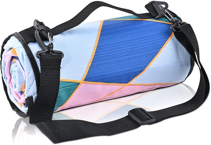 Picnic Blankets Outdoor Extra Large Thick- Waterproof Beach Mat Sand Free Foldable with Carry Strap,Portable Camping Blanket, Park Blanket for Grass Lawn Hiking Travel Concerts Gifts Ideas