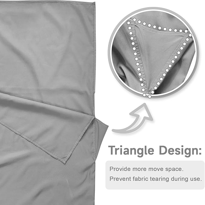 Sleeping Bag Liner, Self Tan Sleep Sack, Adult Sleep Sack, Two-Way-Zipper Expose Feet Separately, Portable Single Camping Travel Sheets for Hotel,Hostels,Business Trips