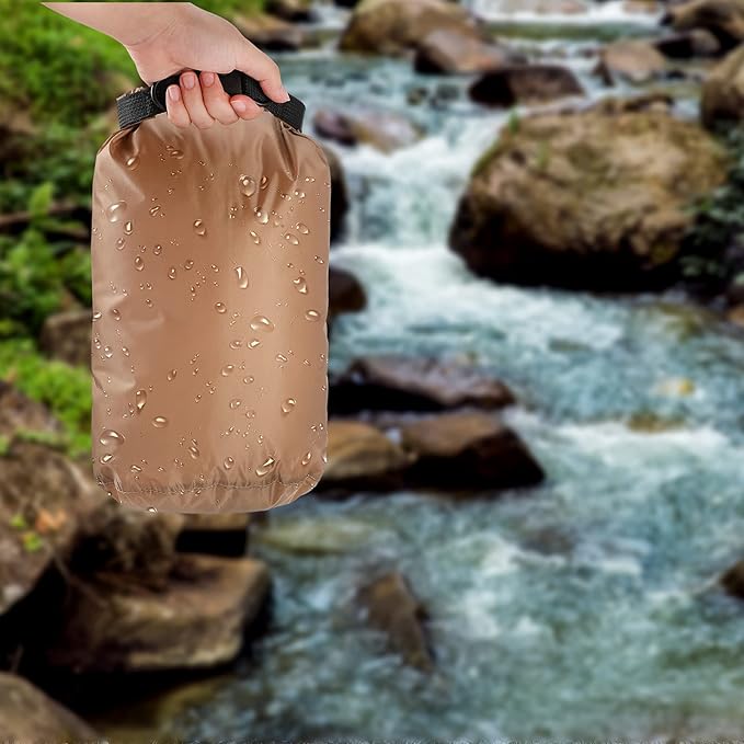 Shappy 6 Pcs Waterproof Dry Bag Set 6 Size Lightweight Sack and Long Adjustable Shoulder Strap 20/15/10/8/5/3l Outdoor Keep Gear Stuff Sack for Backpacking Boating Hiking Camping