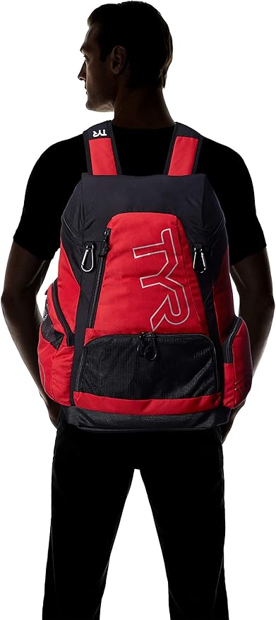 Alliance Backpack, 45L Capacity, Wet and Dry Compartments, Team Colors, Red/Black, 45 Liter