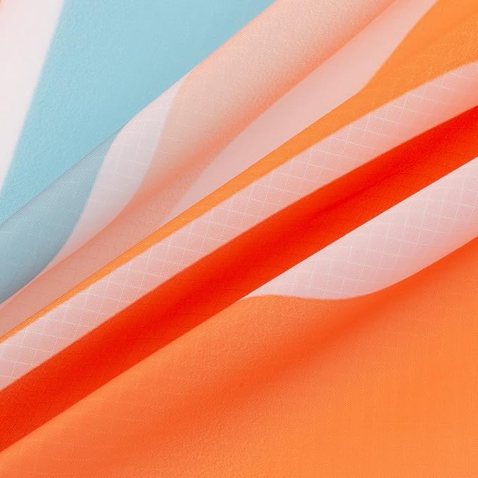 Beach Blanket Waterproof Sandproof, Large Picnic Blankets with Stakes and Storage Bag, Lightweight Quick Drying, Compact Beach Mat Vacation Essentials for Outdoors, Camping, Trips-Summer Sunshine