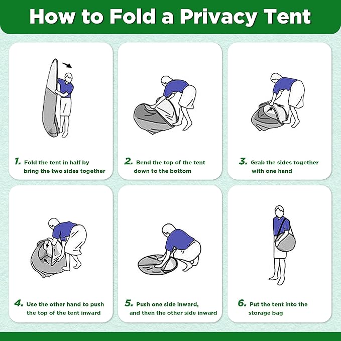 Portable Camping Toilet with Pop-Up Tent, Large Portable Toilet Kit for Adults, Outdoor Camping Shower Changing Room Emergency Tent Kit with Carry Bag for Hiking