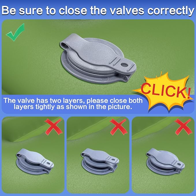 Double Sleeping Pad for Camping, Extra Thick 5 Inch Self-Inflating 2 Person Camping Mattress,with Built-in Foot Pump, Insulated Inflatable Camping Mat for Backpacking, Hiking, Tents & Winter