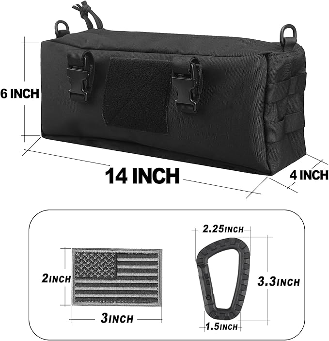 AMYIPO Tactical Pouch Multi-Purpose Large Capacity Increment Pouch Short Trips Bag