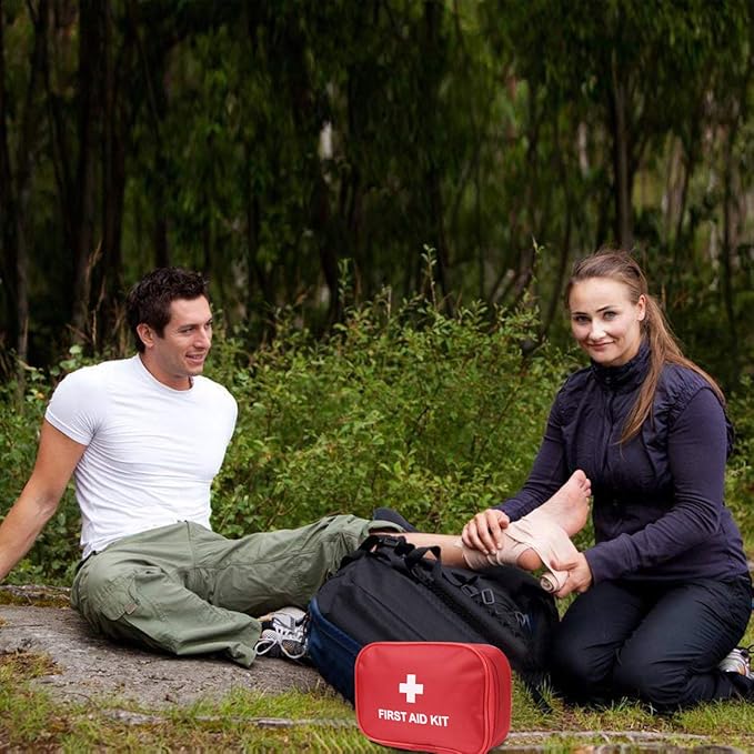 AOUTACC 6 Pack Empty First Aid Kit Bag, Lightweight Empty First Aid Bag for Emergency at Home, Office, Car, Outdoors, Boat, Camping, Hiking(Bag Only)