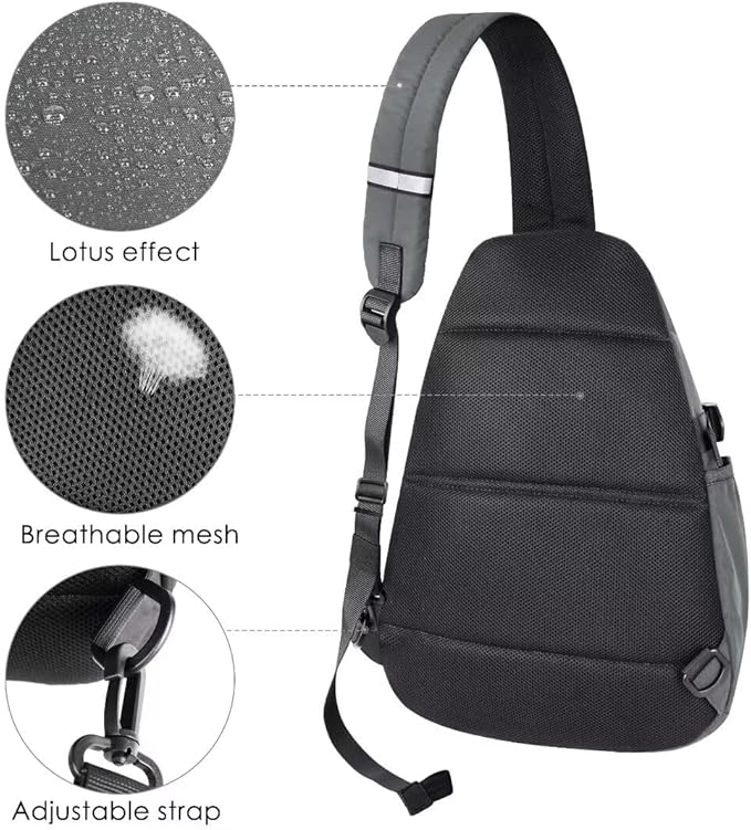 TITECOUGO Sling Bag Crossbody Shoulder Outdoor Travel Hiking Backpack for Women & Men