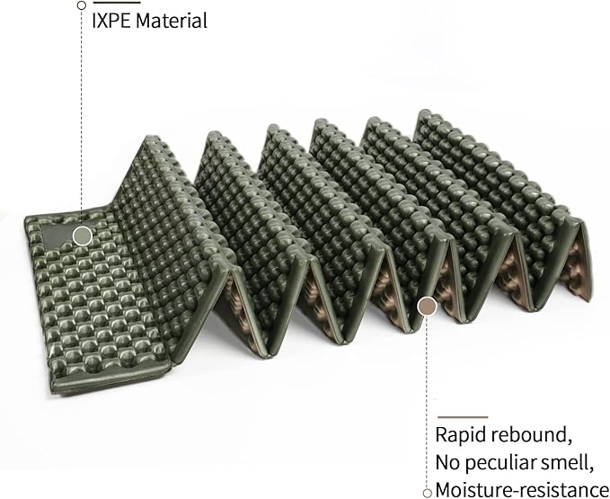 Foam Camping Pads for Hiking, Ultralight Closed Cell Mattress, Waterproof Soft Mat for Adults, Wide Picnic Yoga Mats, Folding Sleeping Pad for Outdoor Backpacking