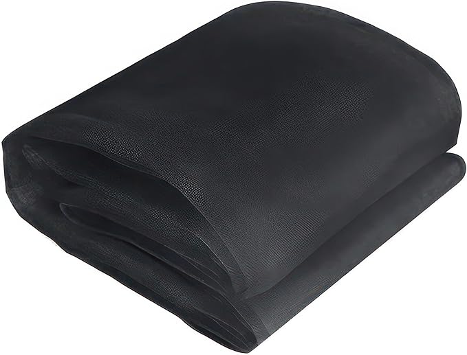 Netting Cover, 10x50 FT Black Garden-Netting, Polyester Mosquito Netting for Windows, Doors, Patio, Outdoor & Indoor Use, Multiple Sizes & Colors, Adjustable, Easy to Clean, Premium Quality