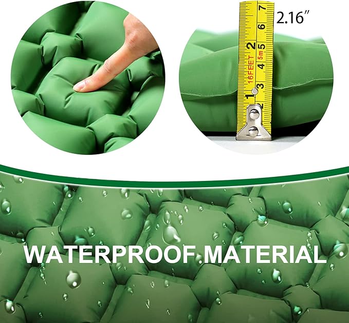 Sleeping pad,Camping pad,for Camping, Hiking, Kayaking, or Any Other Outdoor Activity.(Includes Repair kit & Inflatable Bag)