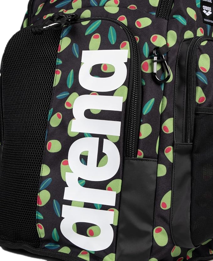 ARENA Spiky III Backpack 45 Swimming Athlete Sports Gym Rucksack Large Training Gear Equipment Swim Bag for Men and Women, 45 Liters, Olives