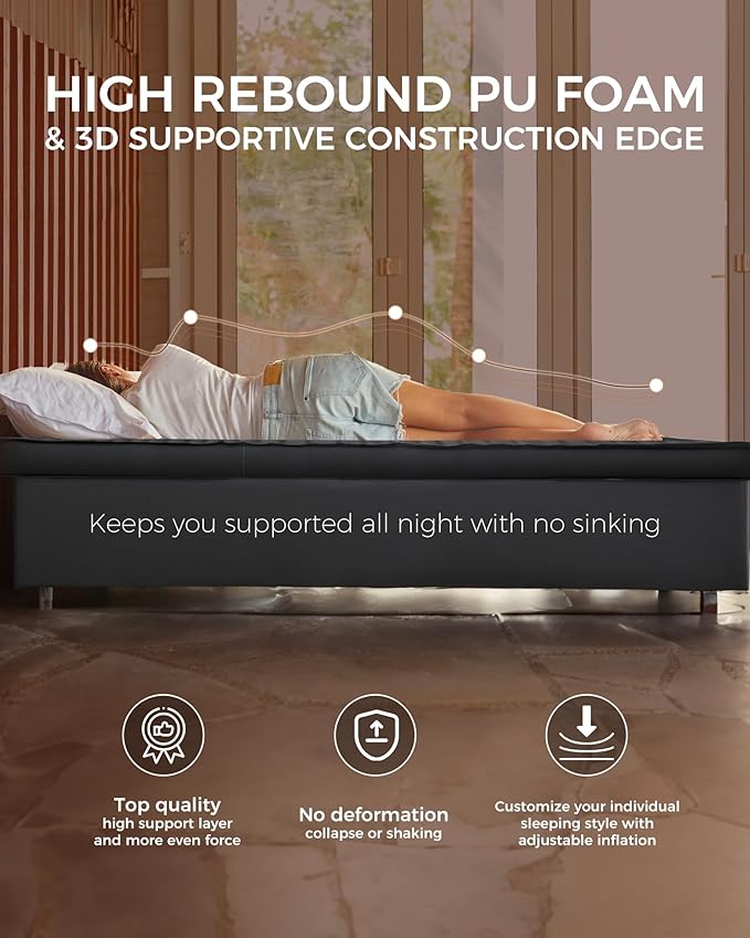 KingCamp Self Inflating Sleeping Pad for Camping Ultra Thick Double Single Foam Mattress High R Value Camping Air Pad Mat, Multi Colors & Sizes