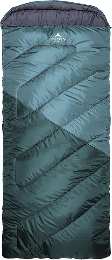 Teton Celsius XXL Sleeping Bag, Cold Weather Sleeping Bags for Adults and Kids, Camping Made Easy and Warm. Compression Sack Included, 35F, 25F, 0F, 20F Degree
