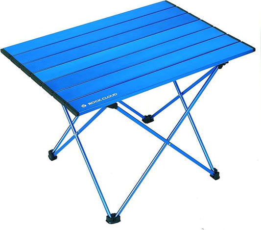 ROCK CLOUD Portable Camping Table Ultralight Aluminum Camp Table Folding Beach Table for Camping Hiking Backpacking Outdoor Picnic