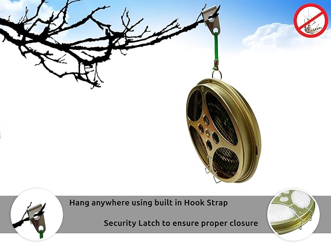 Portable Mosquito Coil Holder - Mosquito Coil & incense burner for Outdoor use, Pool side, Patio, Deck, Camping, Hiking, etc... (includes Set of 2 Holders)