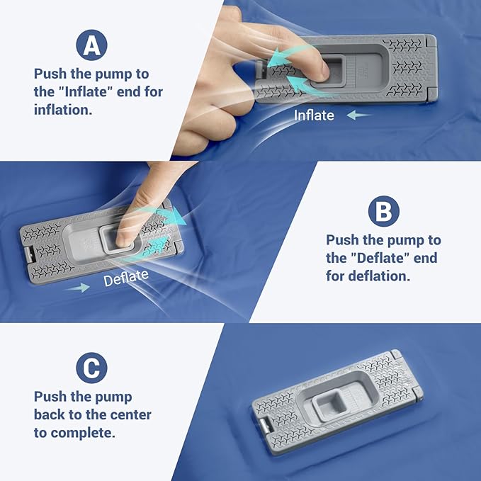 Elegear Self Inflating Sleeping Pad, Built-in Electric Pump 3.1" Ultra-Thick Memory Foam Camping Mattress with Pillow Foam Sleeping Pad for Camping R-Value 9.5 Foam Camping Pad for Car/Traveling