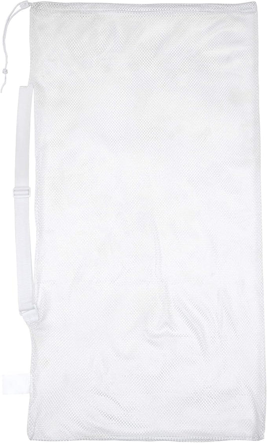 Champion Sports Mesh Equipment Bag – Heavy-Duty Nylon Drawstring Bag with Lock & ID Tag, Breathable Storage Sack for Balls, Swim Gear, Laundry & Toys, Multiple Sizes & Colors
