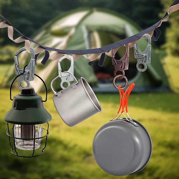 Ahiller Muscular Carabiner Hook，3.1" Alloy Thick Keychain Clip for Man, Outdoor Camping, Hiking Accessories, Key Ring