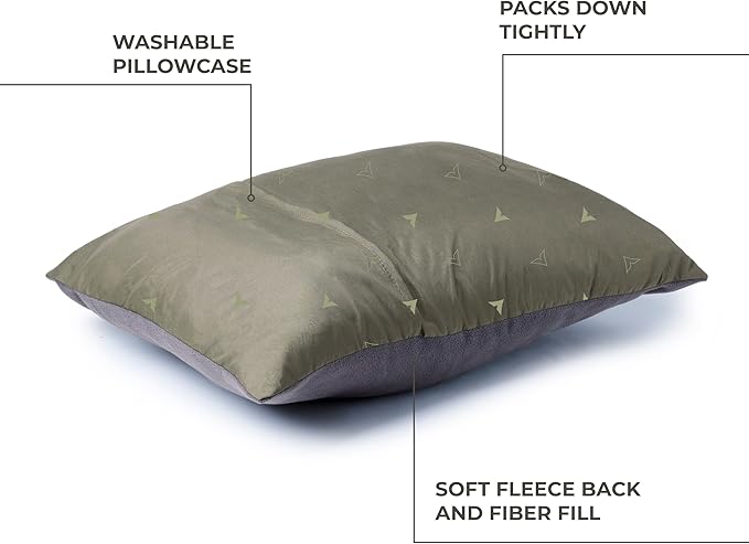 TETON Sports Camp Pillow; Great for Travel, Camping and Backpacking; Washable