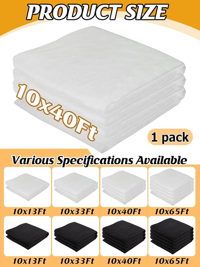 Mosquito Net for Patio - 10Ft x 40Ft for Each Garden Mesh Screen Barrier, Super Dense Patio Netting for Balcony Porch Protecting Your Skin Plants Vegetables DIY (White)