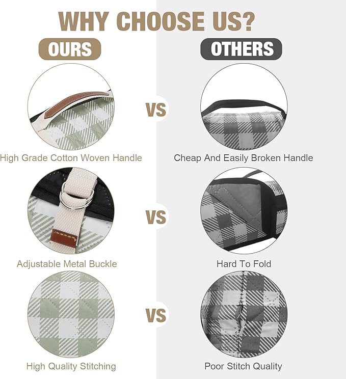 Picnic Blankets Outdoor Extra Large - 80"x80" Portable Waterproof Picnic Blanket, Machine Washable 3-Layer Foldable Park Mat with Sandproof Backing for Grass, Hiking, Travel, Concerts, Indoor (Green)