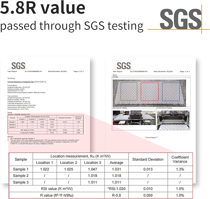 Naturehike Ultralight Insulated Sleeping Pad with R5.8, 3.2in Thickened Patchworkable Inflatable Double Sleeping Mat for Camping, Hiking, Climbing with Inflatable Bag (Silver-Rectangular-Large)