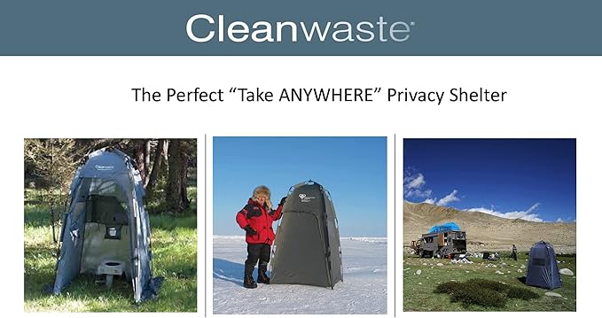 Spacious Portable Privacy Tent for Outdoor Showers, Changing Room & Compatible for Cleanwaste Camping Toilet - Surfing, Beach, Hiking, Ice Fishing & More - 6 ½ Ft. Tall with 4”x4”of FloorSpace