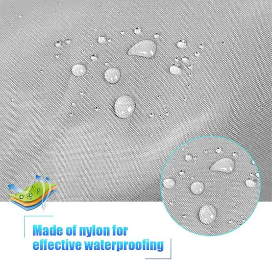 7.8-18ft Waterproof Kayak Canoe Cover-Storage Dust Cover UV Protection Sunblock Shield for Fishing Boat/Kayak/Canoe 7 Sizes [Choose Color] (Silver(Upgraded), Suitable for 12.3-13.5ft Kayak)