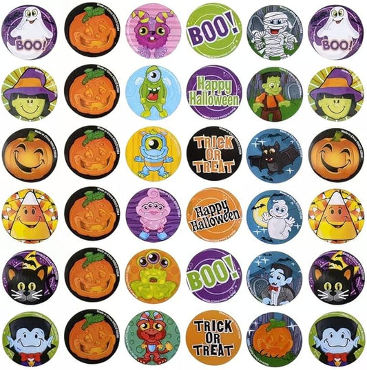 500 PC Halloween ROLL Sticker ASST