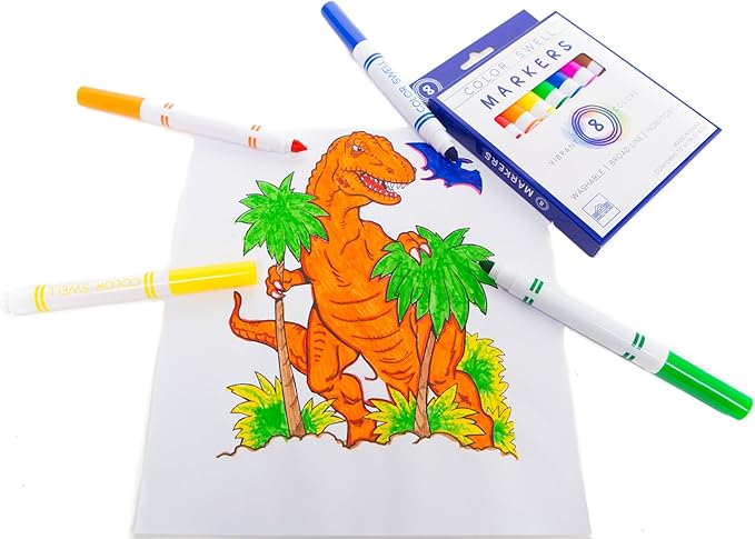 Color Swell Washable Bulk Markers 10 Boxes of 8 Vibrant Colors Are Perfect for Teachers, Kids, Parties, and Classrooms