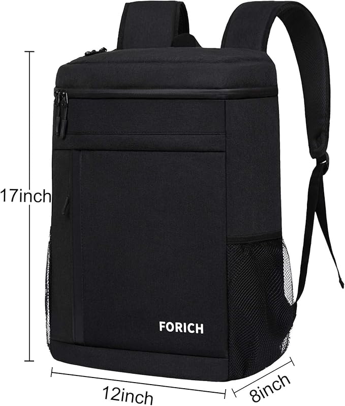 FORICH Soft Cooler Backpack Insulated Waterproof Backpack Cooler Bag Leak Proof Portable Small Cooler Backpacks to Work Lunch Travel Beach Camping Hiking Picnic Fishing Beer for Men Women