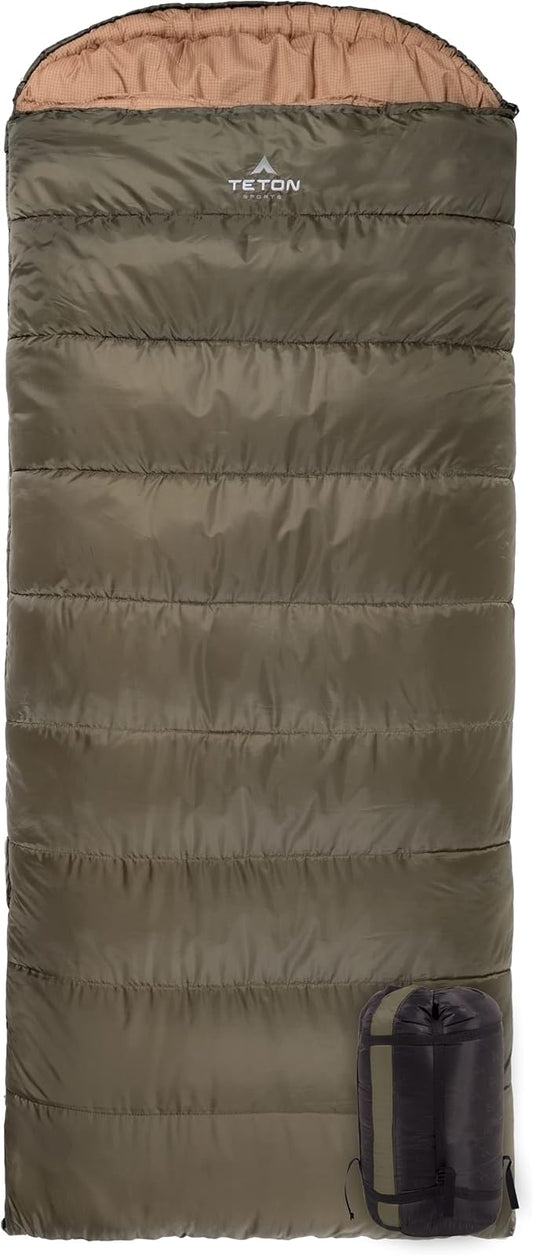 TETON Celsius XL, -25F, 20F, 0F Degree Sleeping Bags, All Weather Warm Sleeping Bag for Adults and Kids, Camping Season, Compression Sack Included