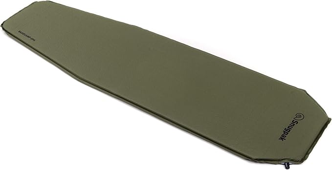 Snugpak Basecamp Ops Self Inflating Maxi Mat with Non-Slip Bottom, Olive