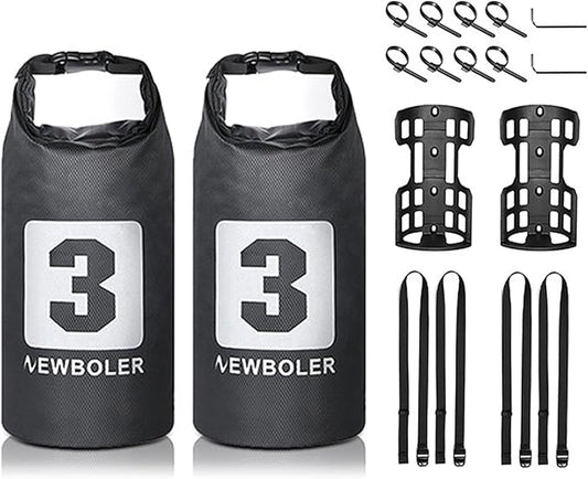 LIXADA 3L/7L Bike Fork Bag - Waterproof Dry Bag, Roll Top Design, Lightweight Bicycle Fork Bag, Portable Cycling Pack for Mountain & Road Bikes, Scooter