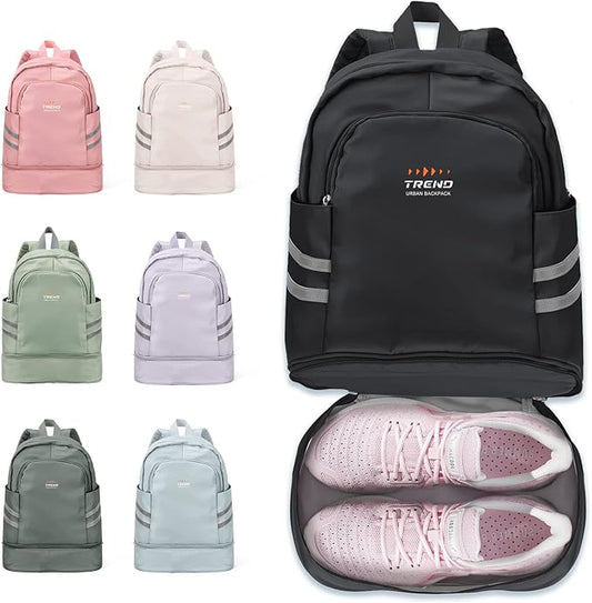 Coofay Gym Backpack for Women - Waterproof, Lightweight, Sports Travel Gym Bag with Shoe Compartment