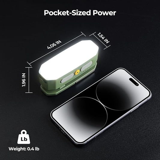 BougeRV Movable Area Light, Rechargeable Camping Lantern, 3200mAh Portable Camping Light, IP65 Waterproof, Camp Lamp for Tent, Power Outages, Emergency, Outdoor