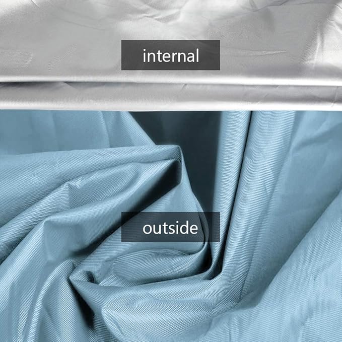 7.8-18ft Waterproof Kayak Canoe Cover-Storage Dust Cover UV Protection Sunblock Shield for Fishing Boat/Kayak/Canoe 7 Sizes [Choose Color] (Light Blue(Upgraded), Suitable for 10.8-12ft Kayak)