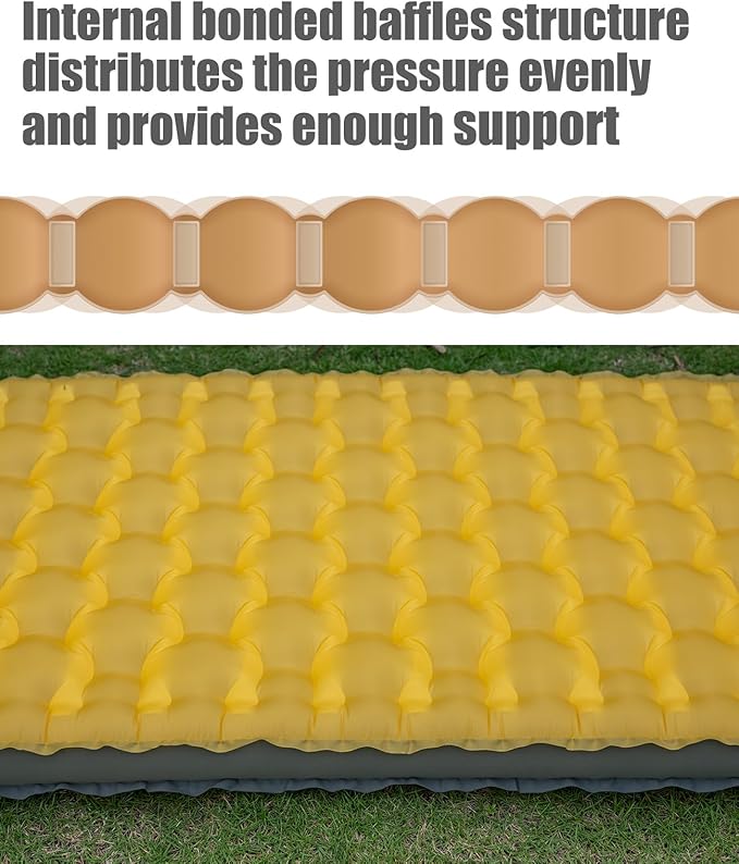 iClimb Stable Comfortable Air Sleeping Pad Ultralight Compact for Adults Camping Backpacking