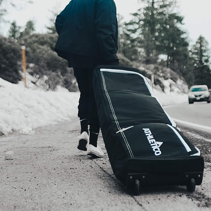 Athletico Conquest Padded Snowboard Bag With Wheels - Travel Bag for Single Snowboard and Snowboard Boots