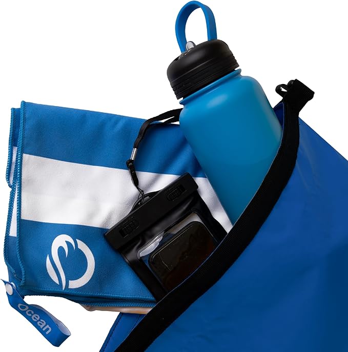 Oceandrybag - Waterproof Dry Bag Backpack - Floating Dry Sack Portable for Kayaking, Beach, Rafting, Boating, Hiking, Camping, Fishing with Waterproof Phone Case