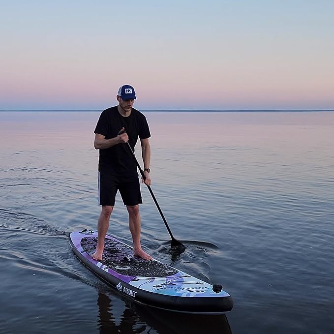 Inflatable Paddle Board for Adult, Paddle Board for All Skill Levels, Wide SUP Board with Primium Accessories Include SUP Carry Bag, Hand Pump, 10L Waterproof Bag and Adj Paddle