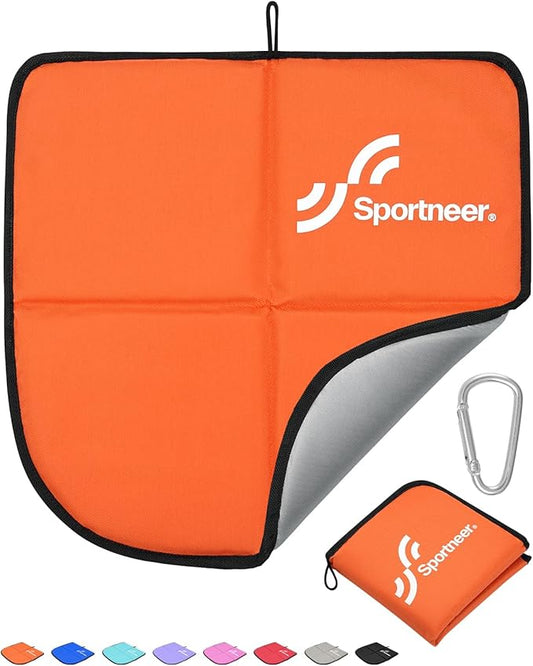 Sportneer Sitting Pad, Sit Pads for Backpacking Portable Camping Sit Pad Waterproof Folding Pad Stadium Seat Pad for for Camping Picnics Hiking