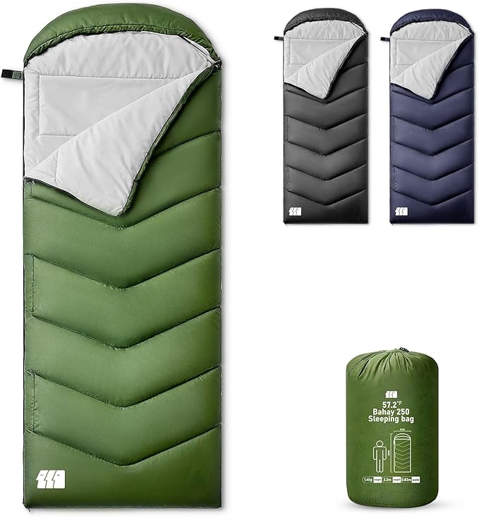 Sleeping Bags for Adults Cold Weather,Portable, Waterproof,Lightweight Sleeping Bag for Tall Girls Boys with Compression Sack for Warm Camping, Hiking, Outdoor & Indoor